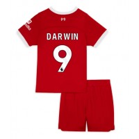 Dječji Nogometni Dres Liverpool Darwin Nunez #9 Domaci 2023-24 Kratak Rukav (+ Kratke hlače)